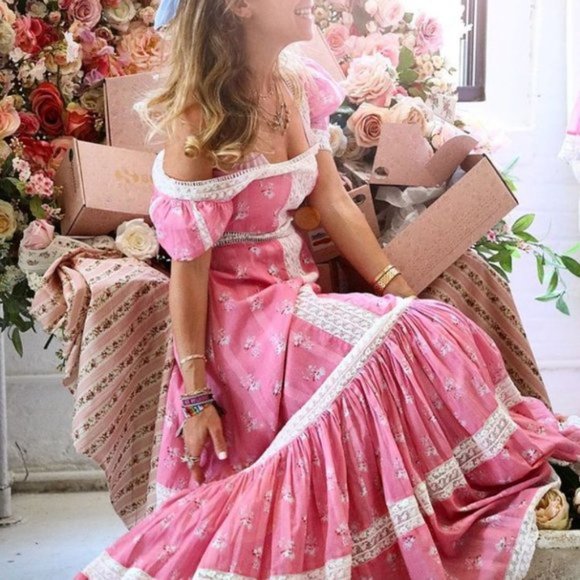 LoveShackFancy Dresses & Skirts - Loveshackfancy Ryan maxi Dress Pink Jam 2